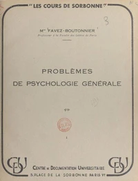 Problèmes de psychologie générale