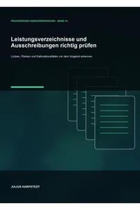 Leistungsverzeichnisse und Ausschreibungen richtig prüfen