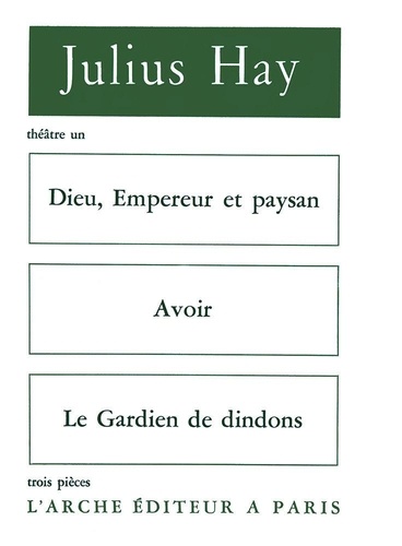 Julius Hay - DIEU, EMPEREUR ET PAYSAN / AVOIR.