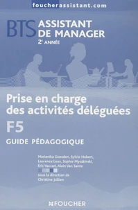 Prise en charges des activités déléguées F5 BTS Assistant manager 2e année