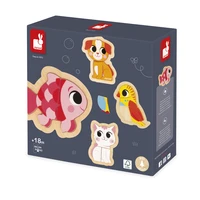4 puzz evolutifs - animaux de compagnie
