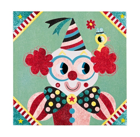 Cartes Paillettes ''Cirque''