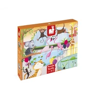 Puzz tactile une journee au zoo - 20 pcs