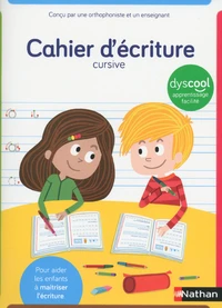 Cahier d'écriture cursive