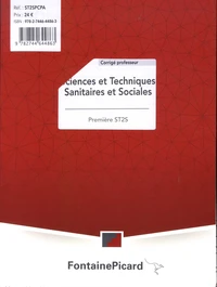 Sciences et Techniques Sanitaires et Sociales Première ST2S