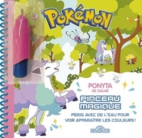 Justine Collin - Pokémon - Ponyta de Galar - Peins avec de l'eau pour voir apparaître les couleurs ! Avec 1 pinceau.