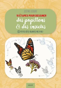 10 étapes pour dessiner des papillons et des insectes