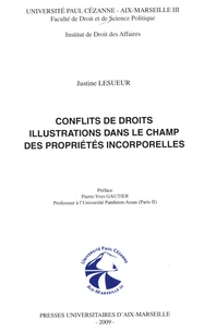 Conflits de droits, illustrations dans le champ des propriétés incorporelles