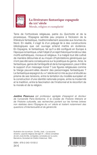 La littérature fantastique espagnole du XIXe siècle. Morale, religion et exemplarité