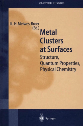 K-H Meiwes-Broer et  Collectif - Metal Clusters at Surfaces. - Structure, Quantum Properties, Physical Chemistry.
