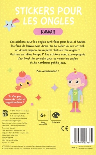 Stickers pour les ongles Kawaii. Avec plus de 250 stickers !