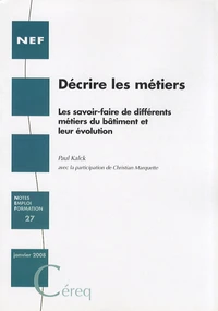 Décrire les métiers