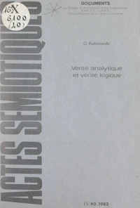 Vérité analytique et vérité logique