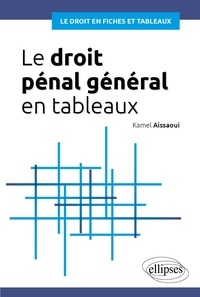 Kamel Aissaoui - Le droit pénal général en tableaux.