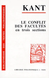 LE CONFLIT DES FACULTES EN TROIS SECTIONS