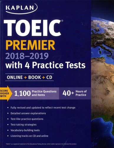 Kaplan - Toeic Premier with 4 Practice Tests. 1 Cédérom
