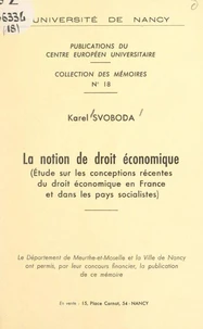 La notion de droit économique