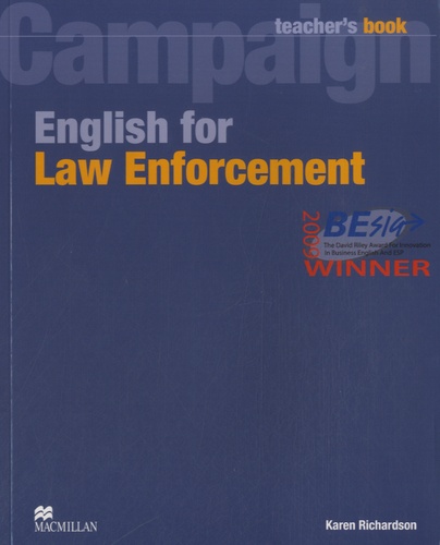 Karen Richardson - English for Law Enforcement - Teacher's Book.