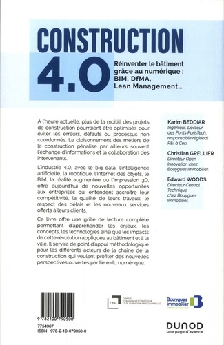 Construction 4.0. Réinventer le bâtiment grâce au numérique : BIM, DfMA, Lean Management...