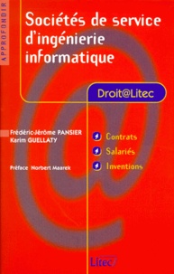 Karim Guellaty et Frédéric-Jérôme Pansier - Societes De Service D'Ingenierie Informatique.