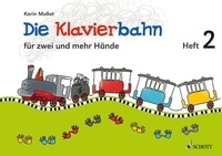 Karin Mollat - Die Klavierbahn 2 - Schule für zwei und mehr Hände. piano. Livre de l'élève..