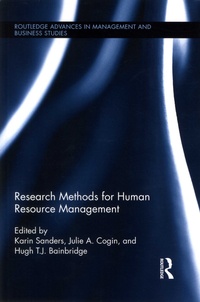Karin Sanders et Julie A Cogin - Research Methods for Human Resource Management.