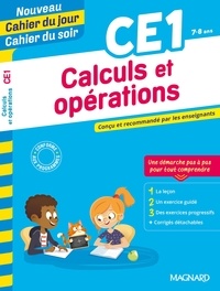 Liste de téléchargements gratuits Cahier du jour/Cahier du soir Calculs et opérations CE1 9782210763951