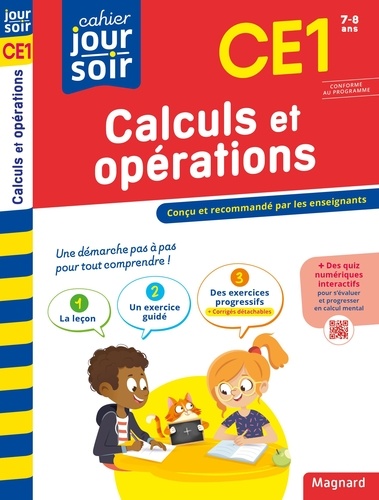 Cahier du jour/Cahier du soir Calculs et opérations CE1  Edition 2023