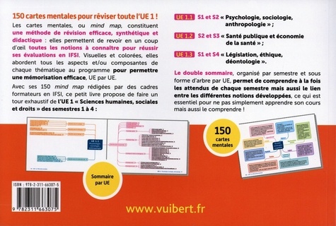 L'UE 1 en 150 cartes mentales. IFSI Semestres 1, 2, 3 et 4