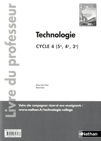 Karine Fossa-Simon et Marcel Genco - Technologie cycle 4 (5e, 4e, 3e) - Livre du professeur.