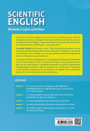 Scientific English. Workbook d'anglais scientifique B1-B2