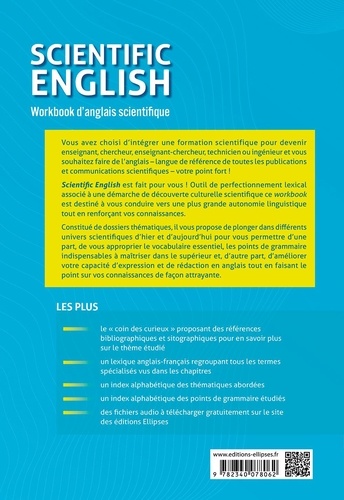 Scientific English. Workbook d'anglais scientifique B1-B2