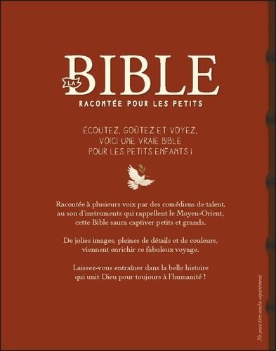 La Bible racontée pour les petits  avec 2 CD audio