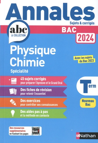 Physique-Chimie Spécialité Tle. Sujets & corrigés  Edition 2024