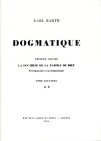 Karl Barth - Dogmatique - Tome 4.