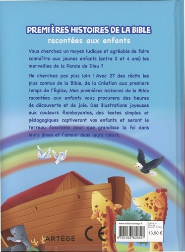 Premières histoires de la Bible racontées aux enfants