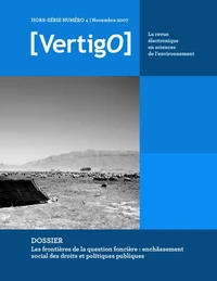 Les frontières de la question foncière : enchâssement social des droits et politiques publiques