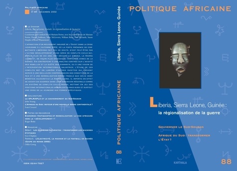  Karthala - Politique africaine N° 88 : Libéria, Sierra Leone, Guinée : la régionalisation de la guerre.