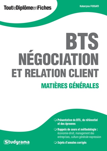 Katarzyna Fossati - BTS Négociation et relation client - Matières générales.