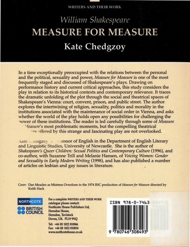 Measure for Measure. William Shakespeare