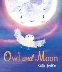 Owl and moon