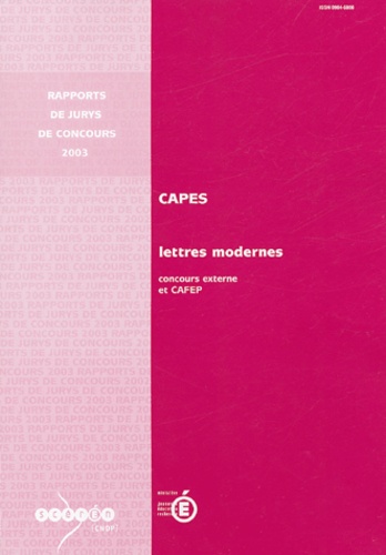 Katherine Weinland - CAPES lettres modernes - Concours externe et CAFEP.