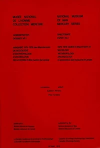 1978-1979 guide to departments of sociology, anthropology, archaelogy in universities and museums in Canada / Annuaire 1978-1979 des départements de sociologie, d'anthropologie, d'archéologie des universités et des musées au Canada