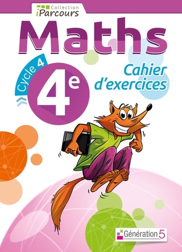 Katia Hache et Sébastien Hache - Maths 4e Cycle 4 - Cahier d'exercices.