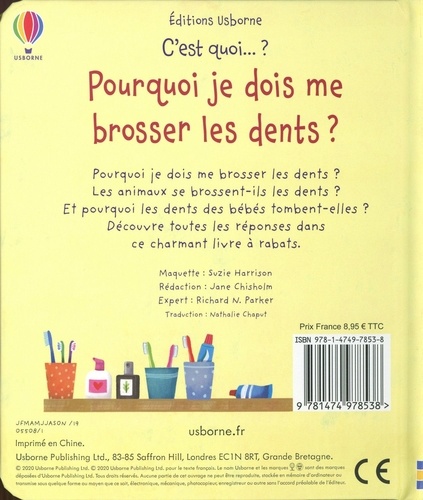 Pourquoi je dois me brosser les dents ?. Avec des rabats à soulever