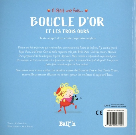 Boucle d'Or et les trois ours - La Librairie des Enfants