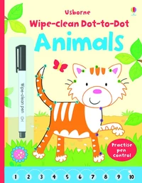 Wipe-clean dot-to-dot animals
