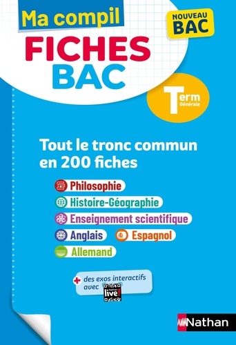 Tout le tronc commun en 200 fiches Tle  Edition 2023