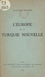 L'Europe et la Turquie nouvelle