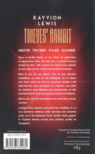 Thieves' Gambit Tome 1 Voler à tout perdre